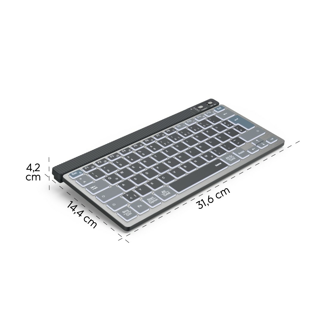 Hama WK-700 keyboard Home/Office Bluetooth QWERTZ German Anthracite, Black, Blue – image 8