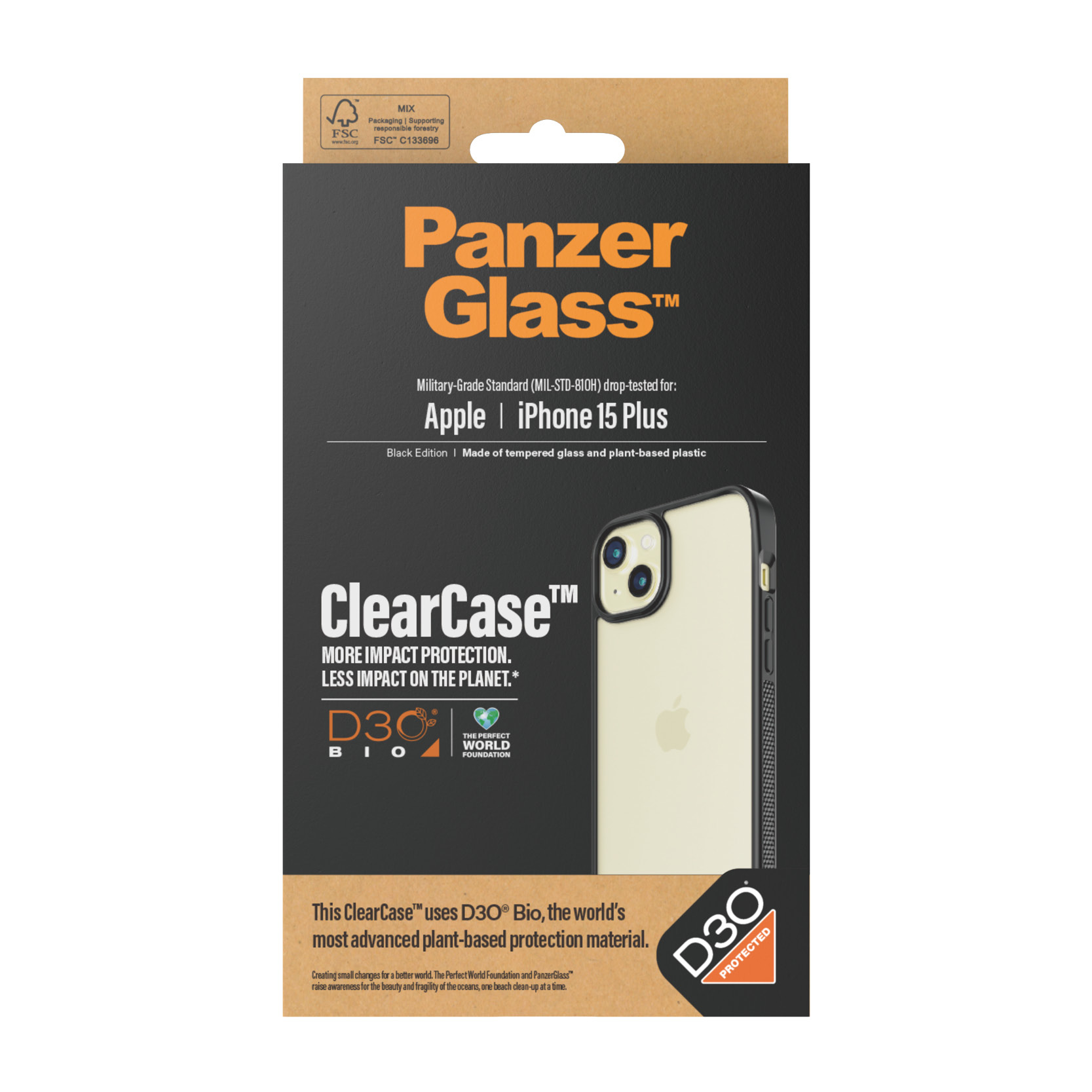 PanzerGlass® ClearCase Transparent & D3O® iPhone 15 Plus – image 3