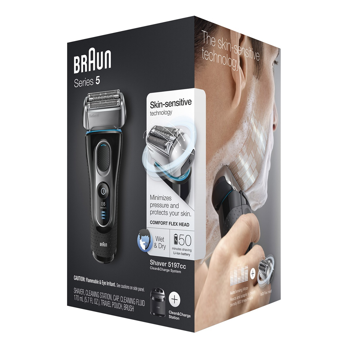 Braun 5197cc Foil shaver Trimmer Black – image 5