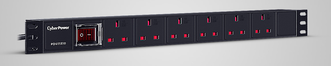 CyberPower PDU11310 power distribution unit (PDU) 6 AC outlet(s) 1U Black – image 3