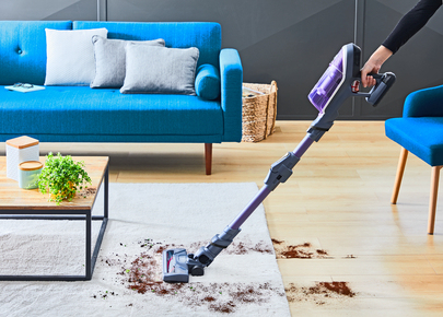 Tefal TY9639 stick vacuum/electric broom 2-in-1 stick vacuum Battery Dry Hygiene Filter Bagless Grey, Purple – image 6