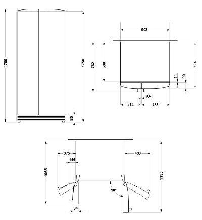 Whirlpool 20RI-D3 side-by-side refrigerator Freestanding Stainless steel – image 2