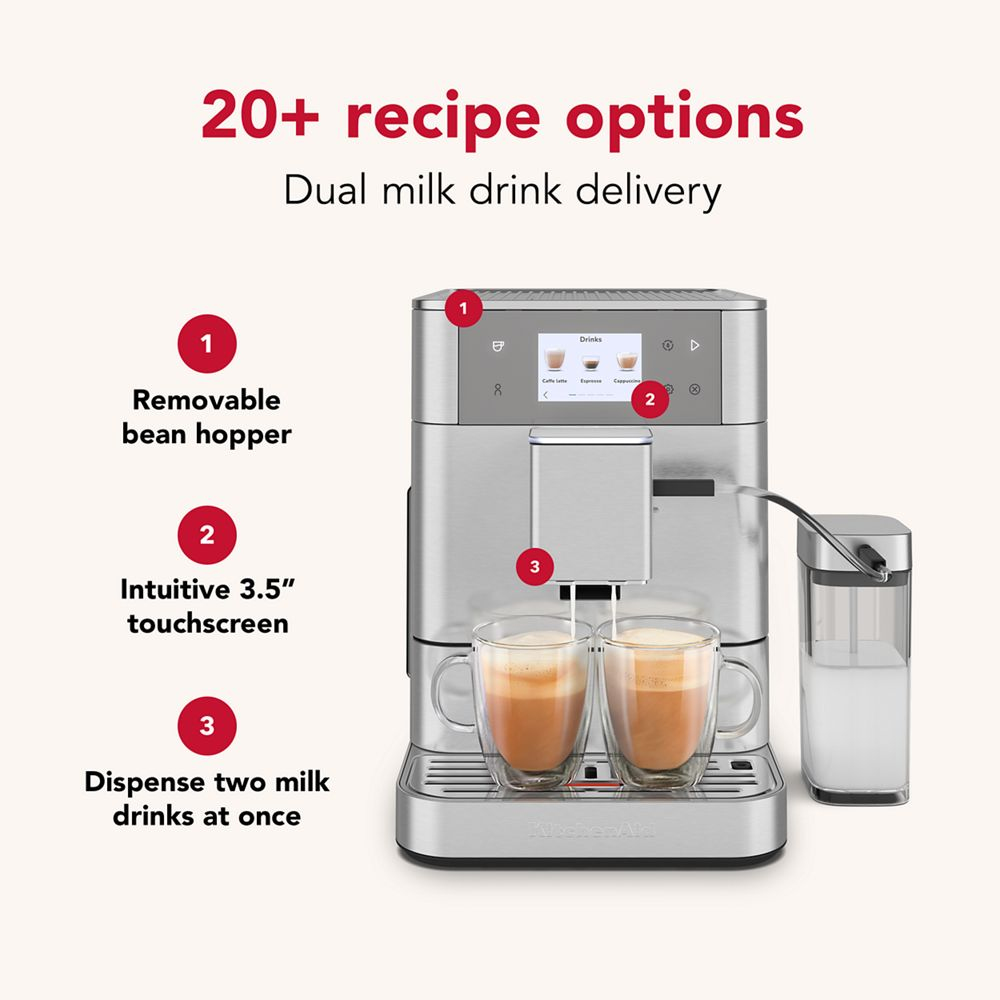 KitchenAid KES8557SX coffee maker Fully-auto Combi coffee maker – image 3