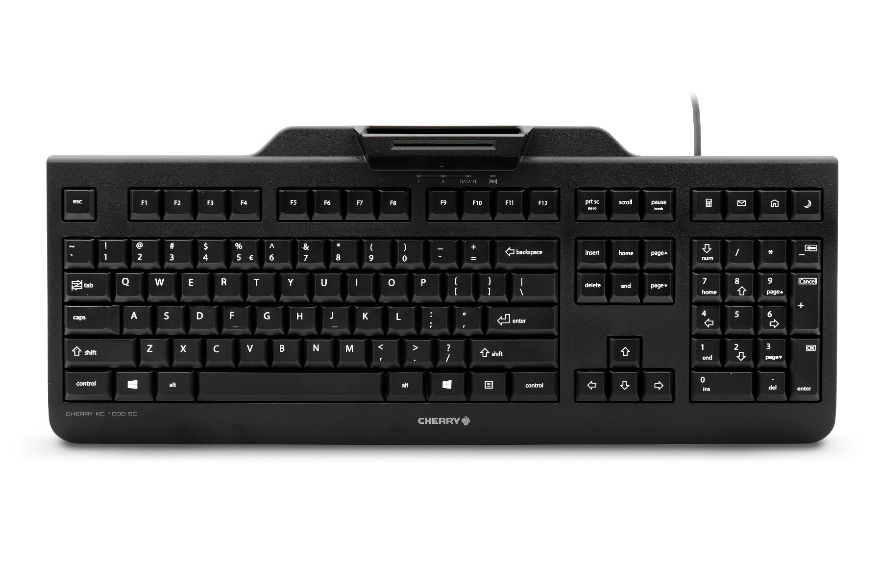 HP N7F74PA keyboard Office USB Black – image 1