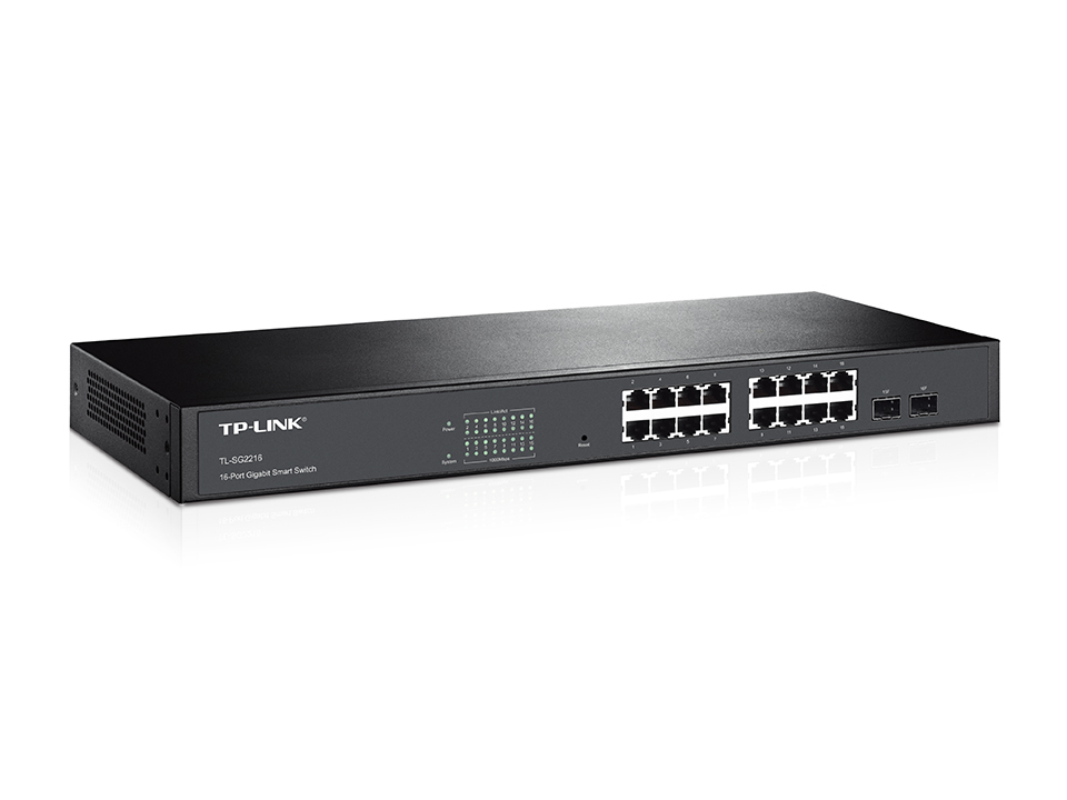 TP-Link JetStream 16-Port Gigabit Smart Network Switch with 2 Combo SFP Slots – image 2