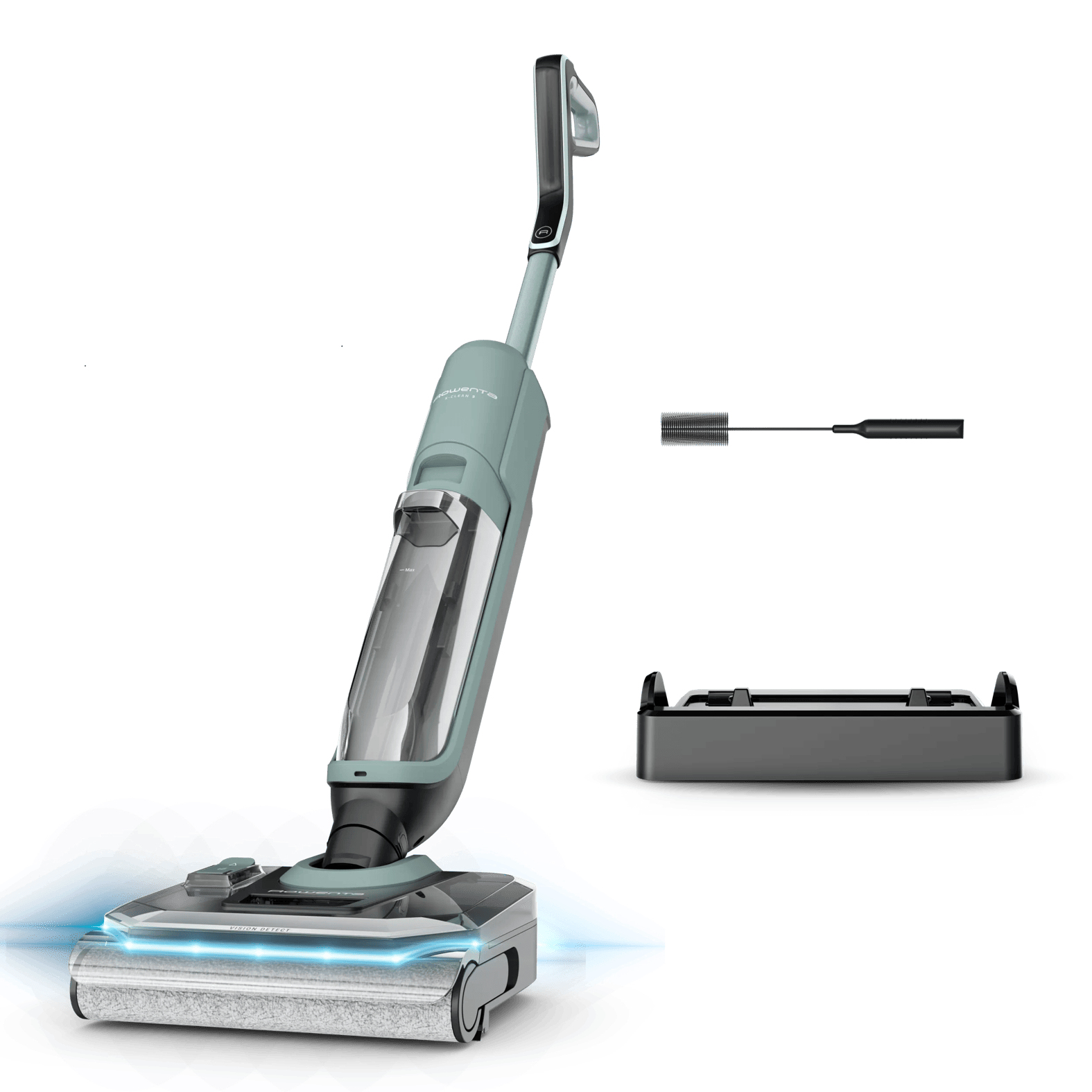 Rowenta X-Clean 3 GZ4012E0 stick vacuum/electric broom Electric mop Battery Dry&wet Bagless Black, Light Green