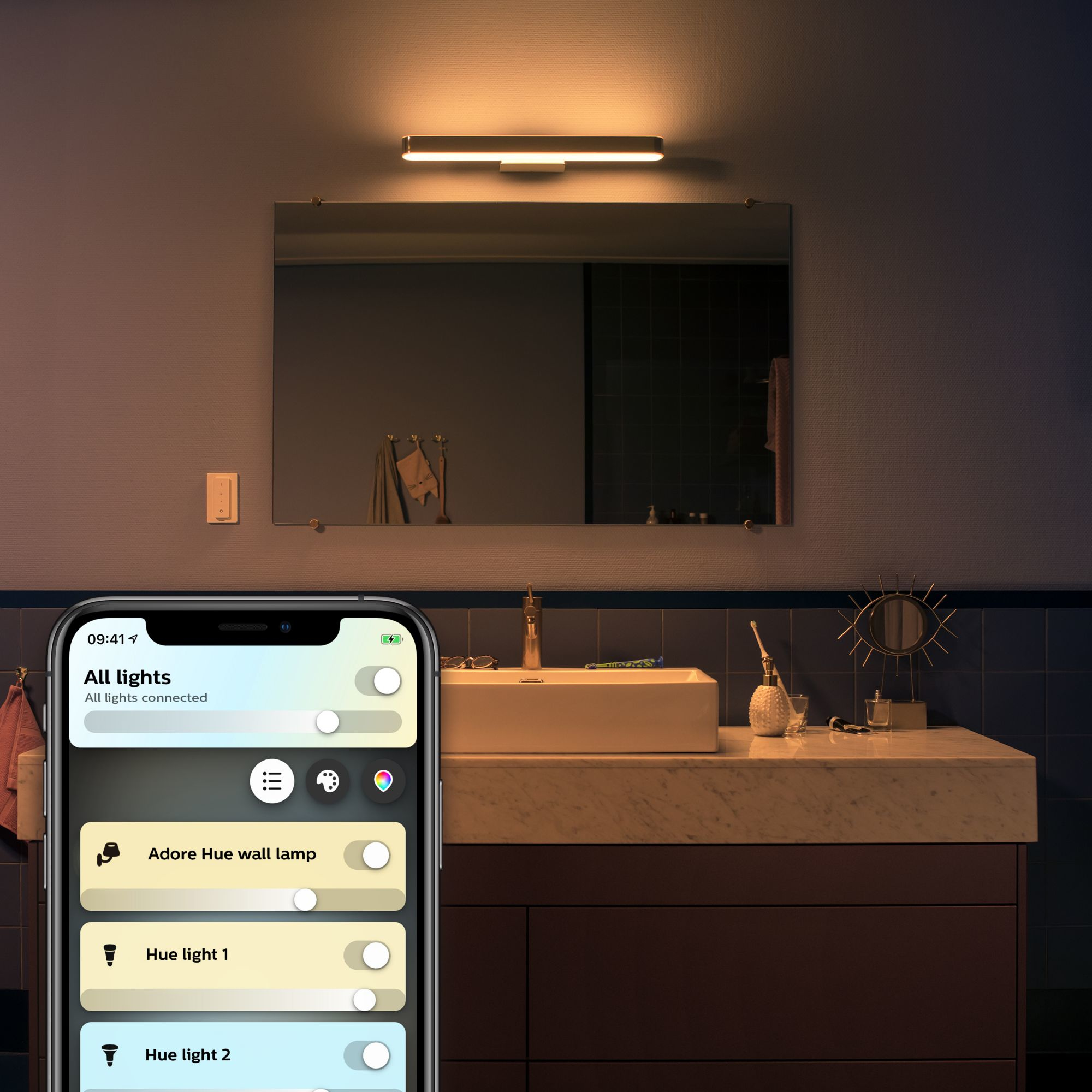 Philips by Signify Philips Hue White ambience Adore Bathroom mirror light – image 7