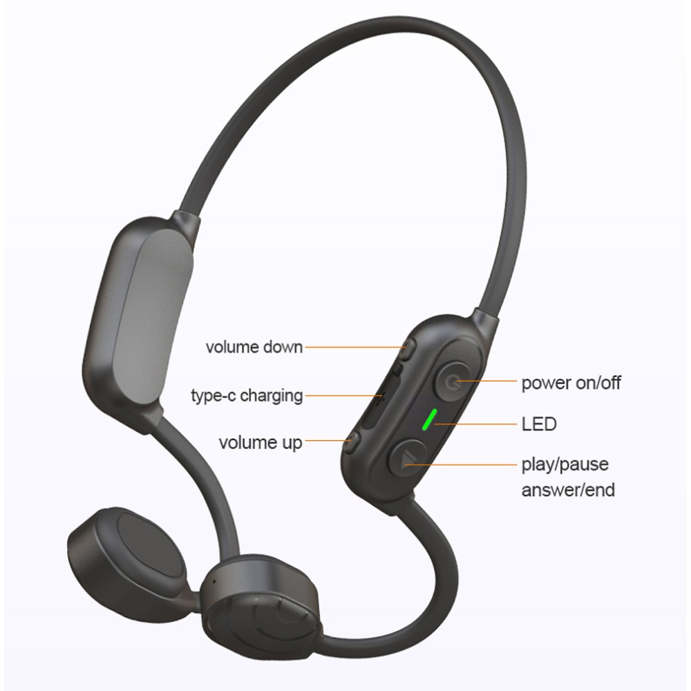 Techly ICC-SH-BONE-BLT headphones/headset Wireless Head-band Sports Bluetooth Black – image 8