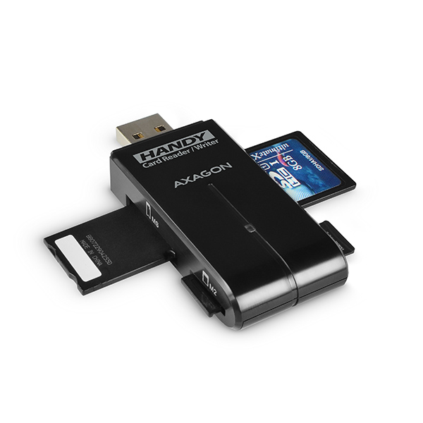 Axagon CRE-D4B card reader USB 2.0 Black – image 3