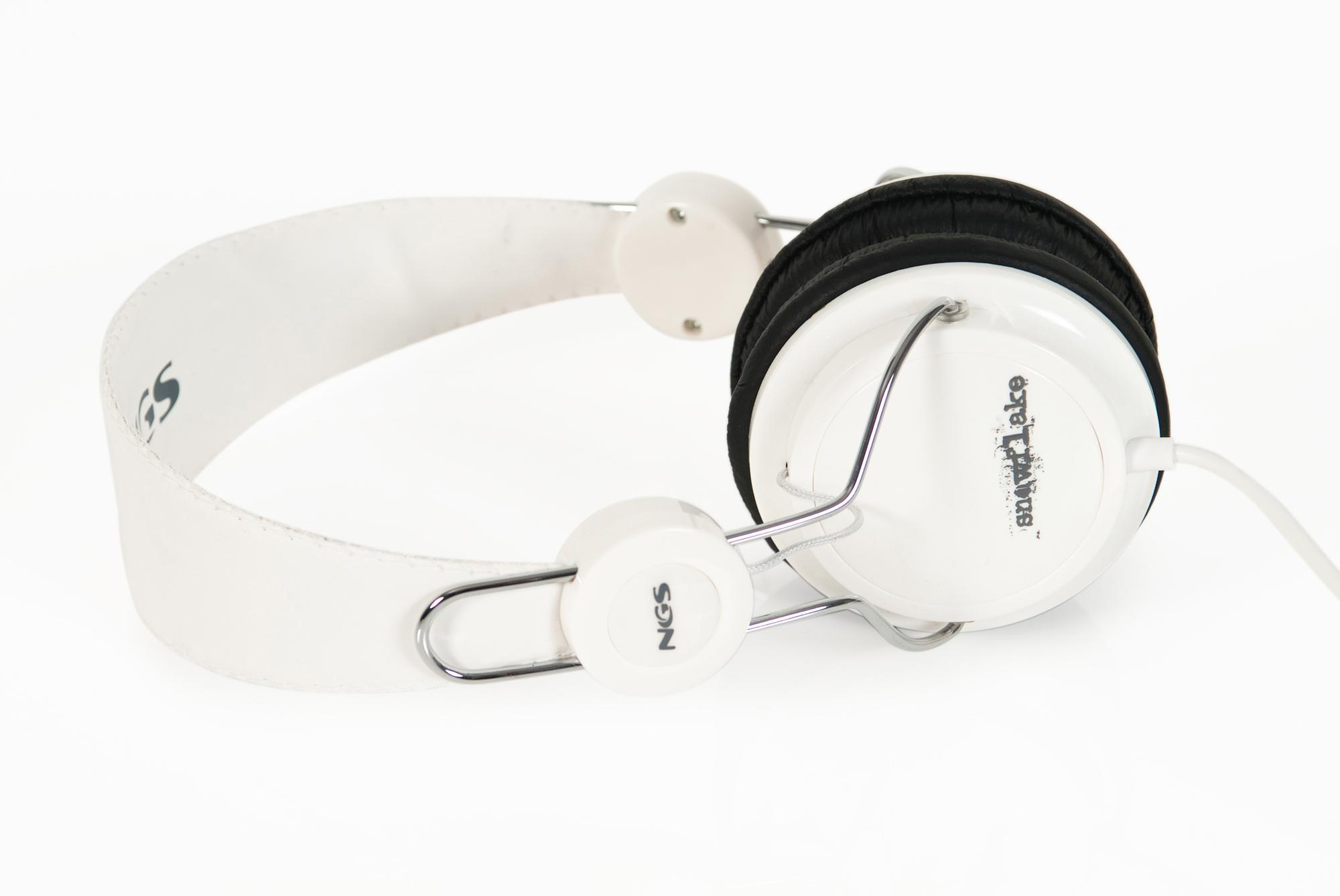 NGS Snowflake Headphones Wired Black, White – image 2