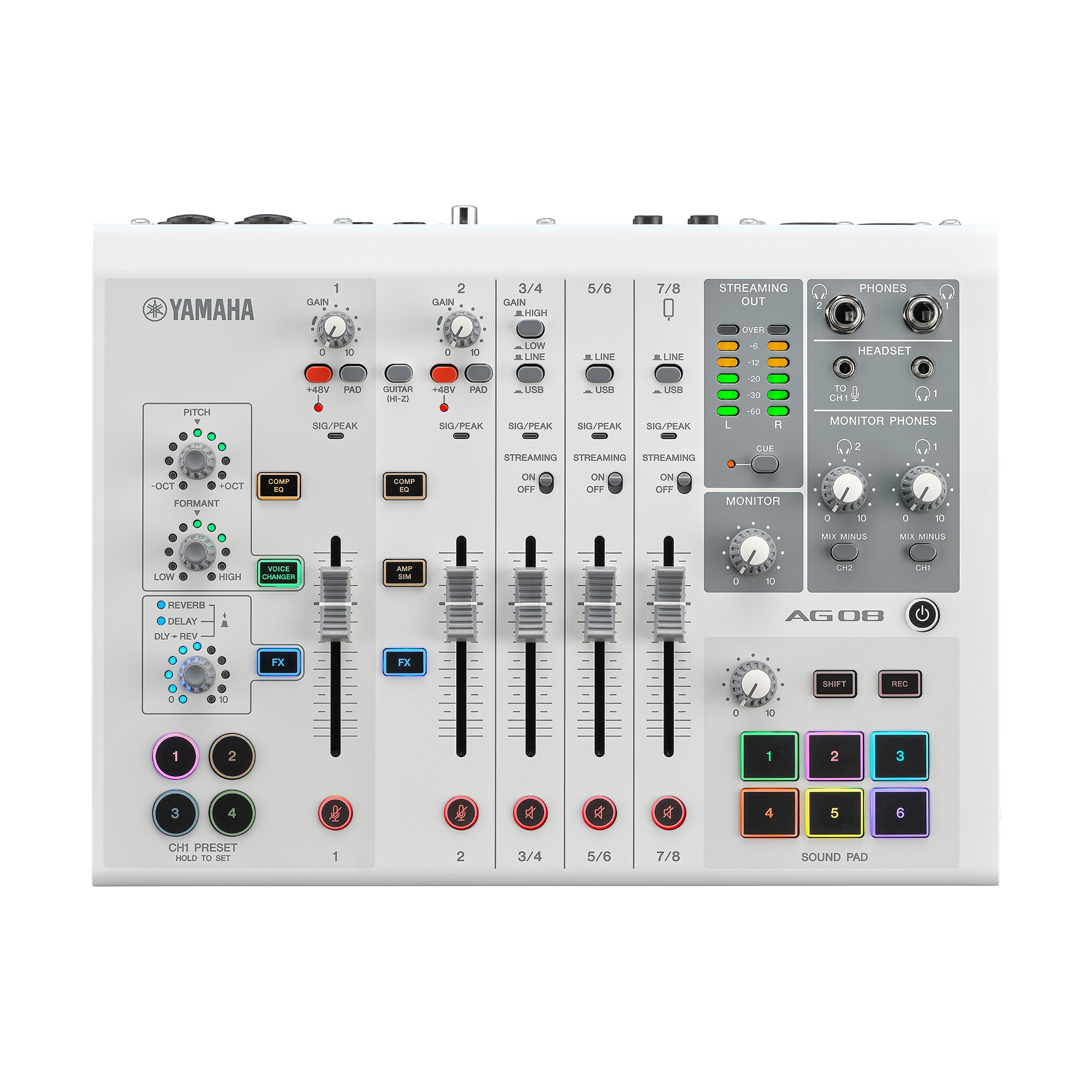 Yamaha AG08/WH audio mixer 8 channels White – image 2