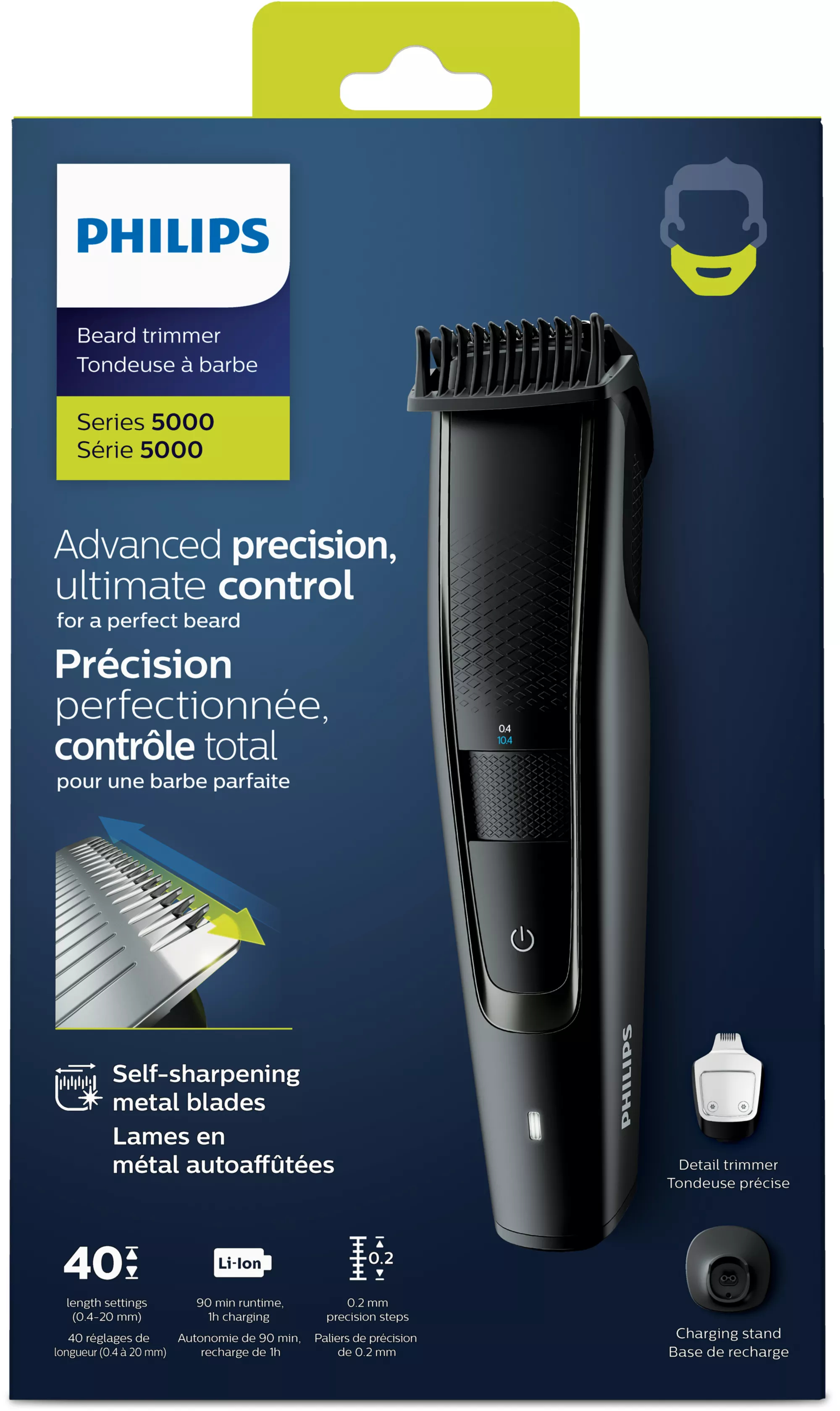 Philips BEARDTRIMMER Series 5000 BT5515/15 Beard trimmer – image 2