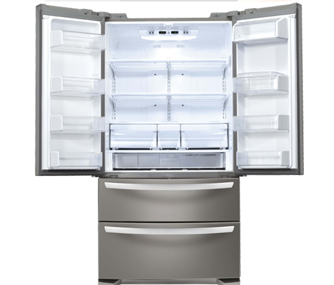 LG GR-B21AUNAV side-by-side refrigerator Freestanding Stainless steel – image 2