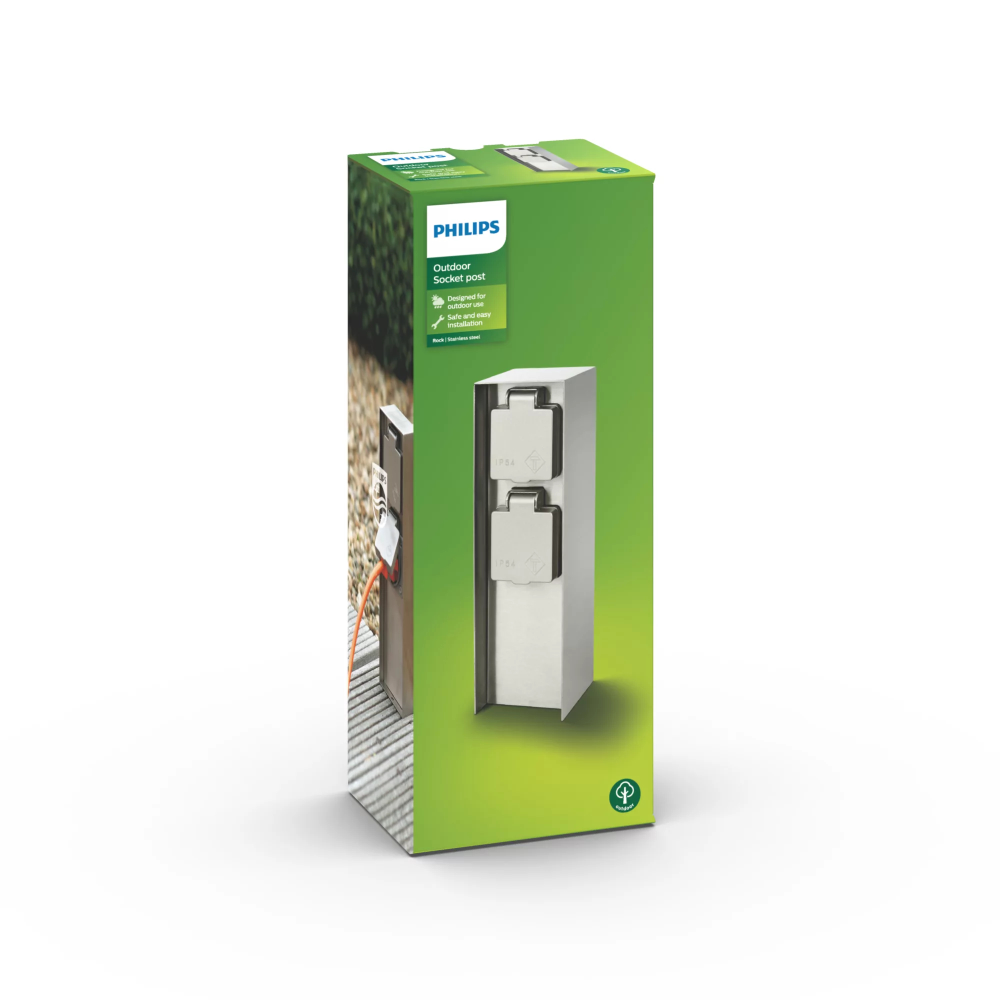 Resim Philips myGarden 171084746 Paslanmaz Çelik Bahçe Lambası