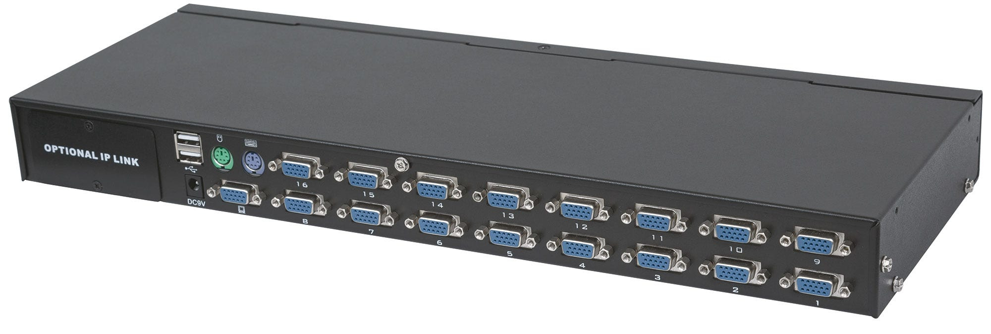 Intellinet 16-Port Rackmount KVM Switch, Combo USB + PS/2, On-Screen Display, Cables included – image 6