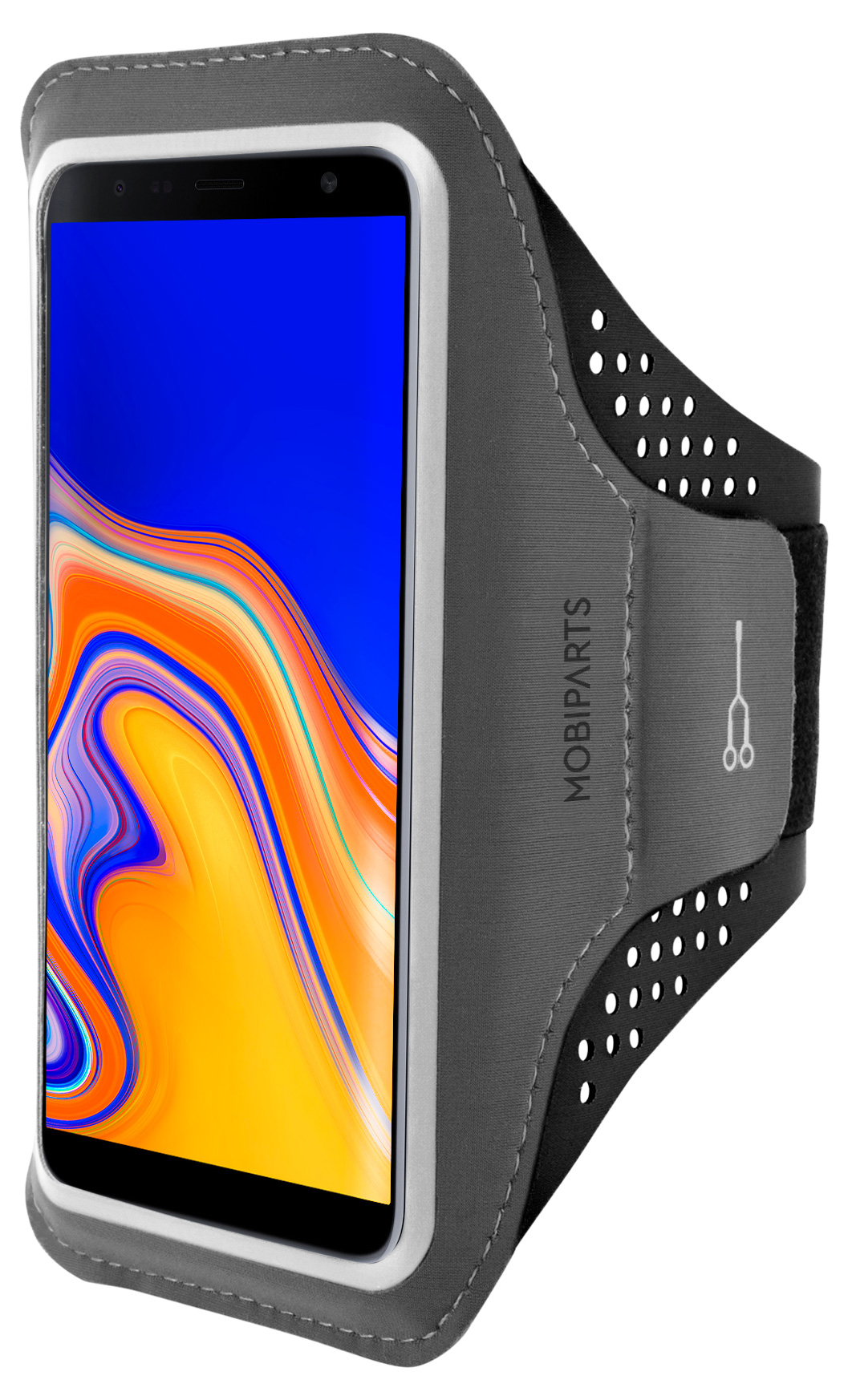 Mobiparts Comfort Fit Sport Armband Samsung Galaxy J4 Plus (2018) Black