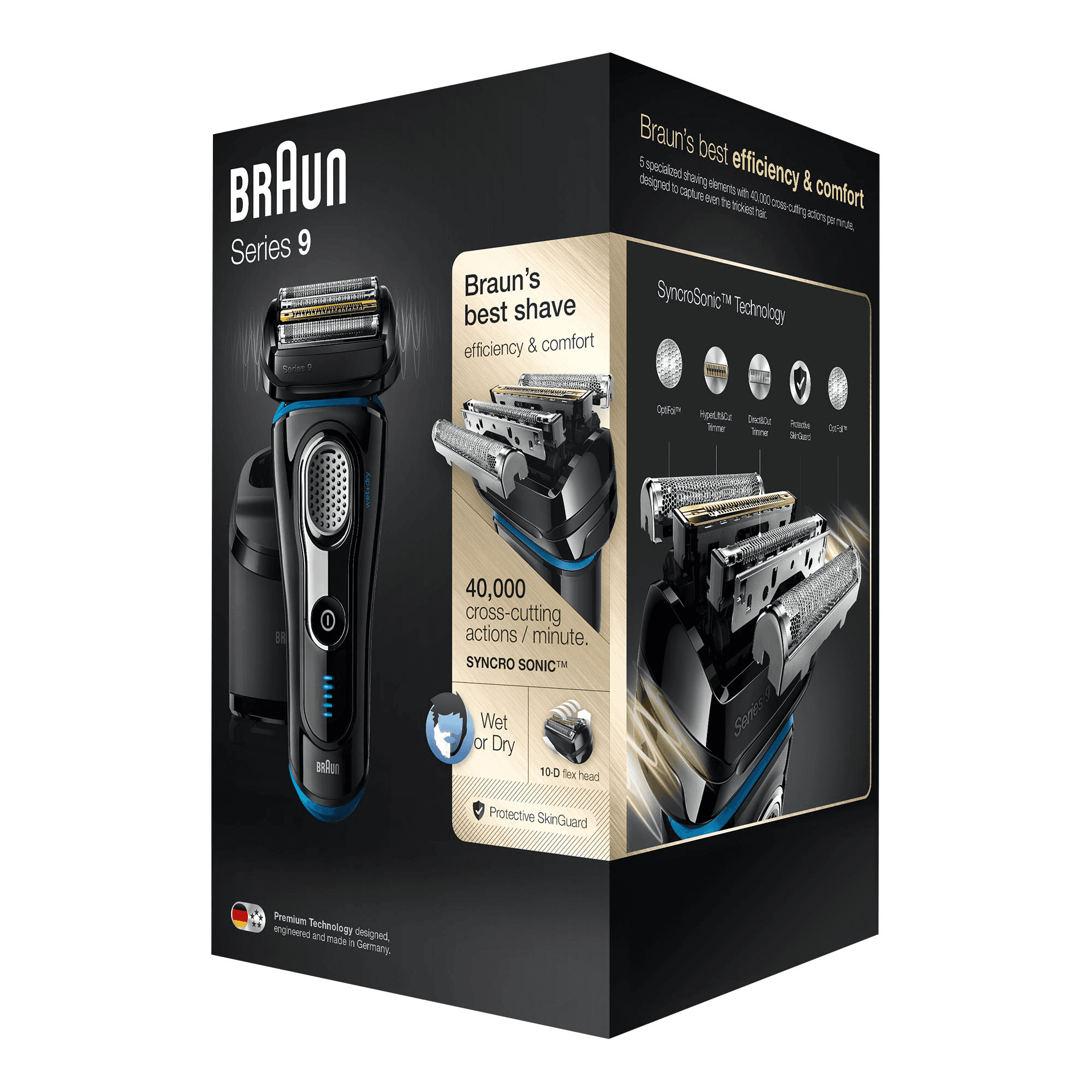Braun 81575539 men's shaver Foil shaver Trimmer Black, Blue – image 5