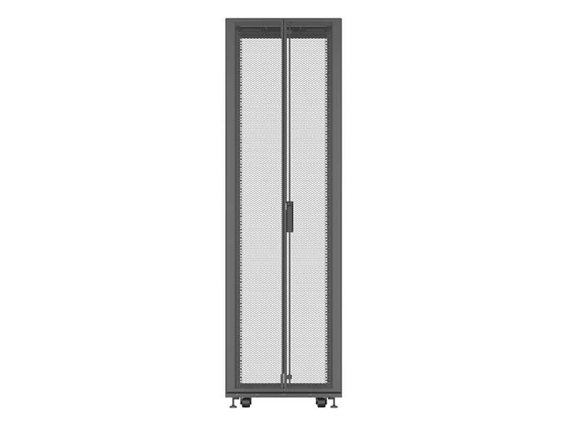 Vertiv VR3100TAA rack cabinet 42U Freestanding rack Black, Transparent – image 3