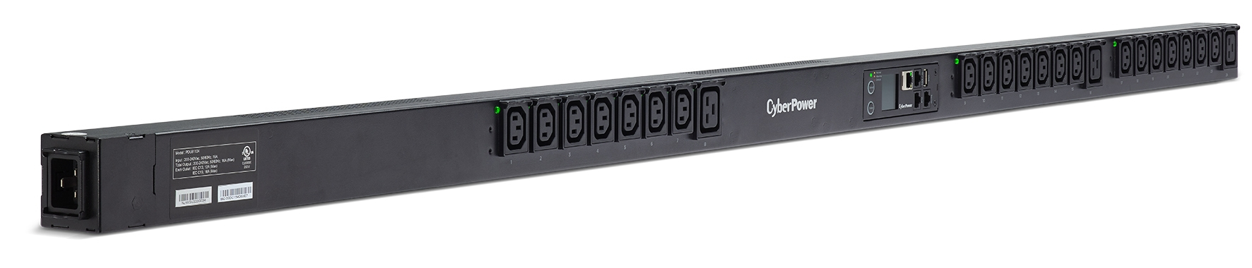 CyberPower PDU81104 power distribution unit (PDU) 24 AC outlet(s) 0U Black – image 1