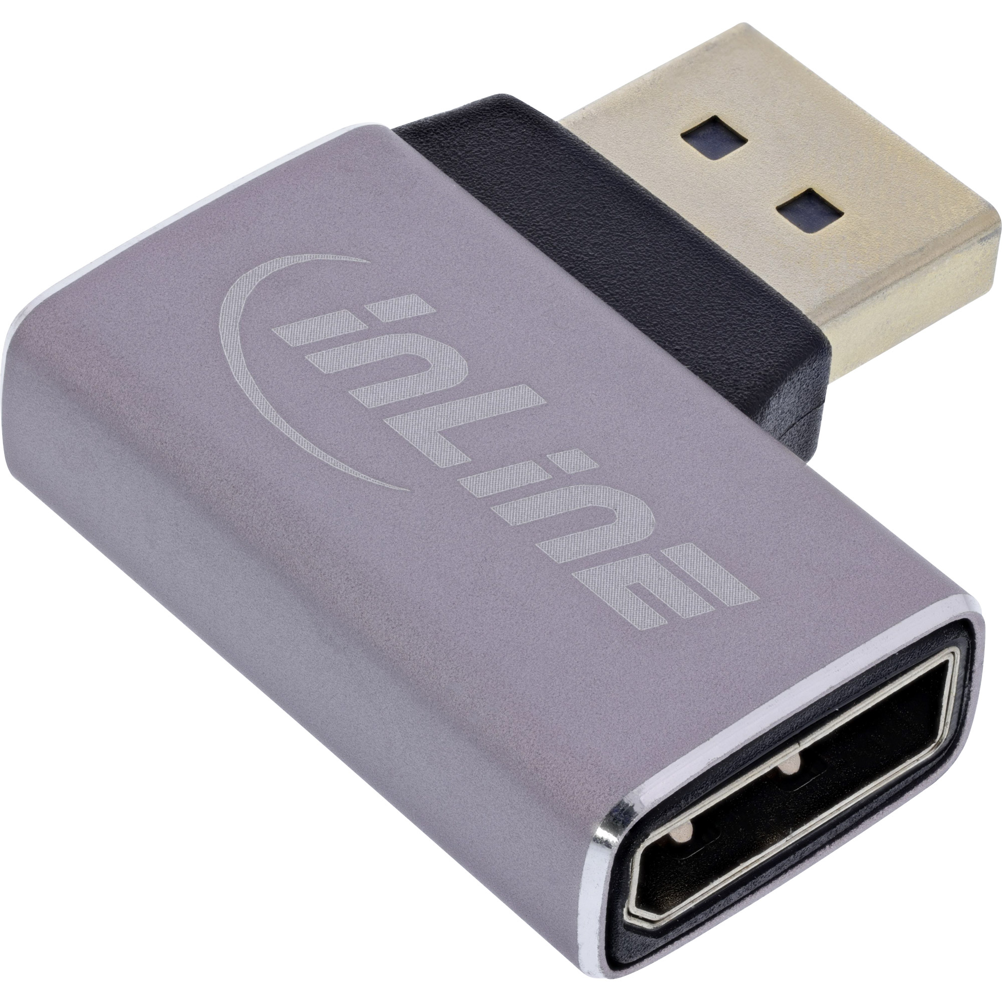InLine 17291D adattatore per inversione del genere dei cavi DisplayPort Grigio Nero