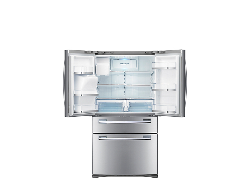 Samsung RFG28MESL side-by-side refrigerator Freestanding – image 2