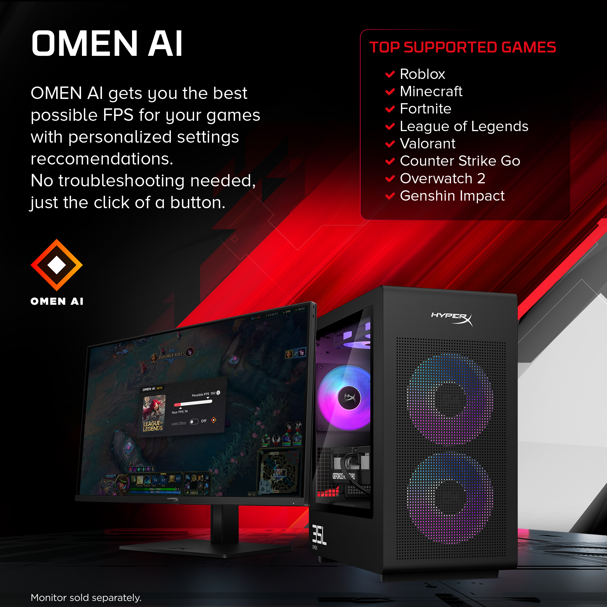 HP HyperX OMEN 35L Gaming Desktop GT18-0501na PC – image 8