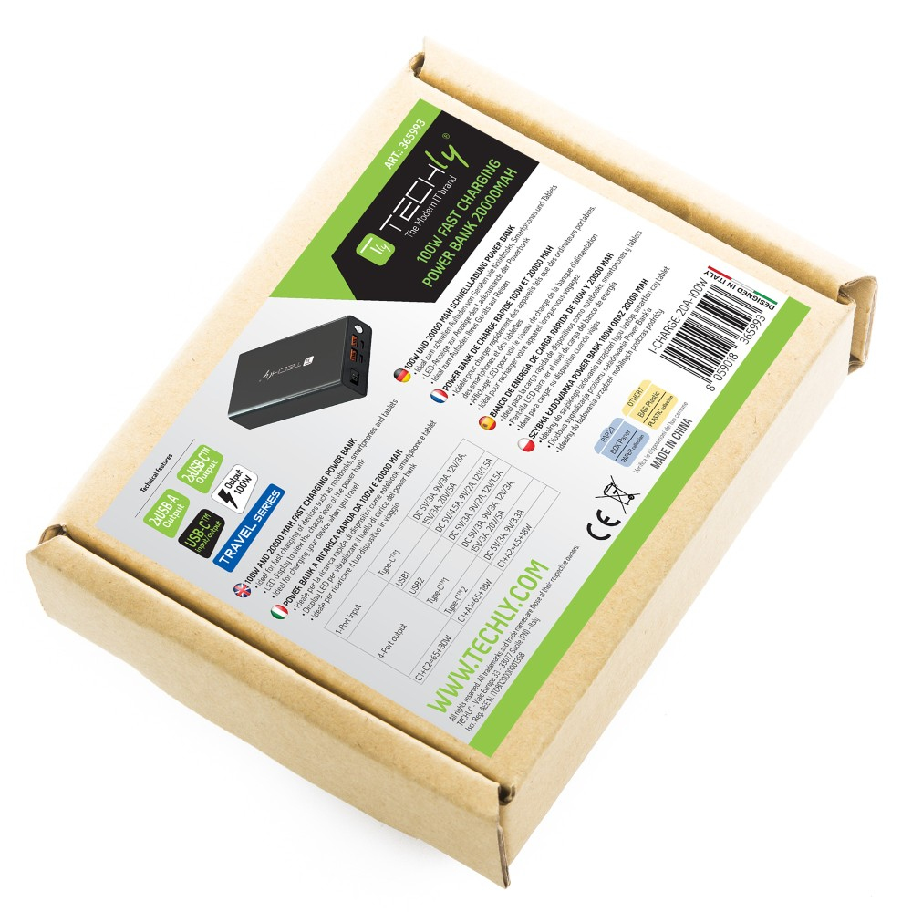 Techly I-CHARGE-20A-100W power bank Lithium Polymer (LiPo) – image 2