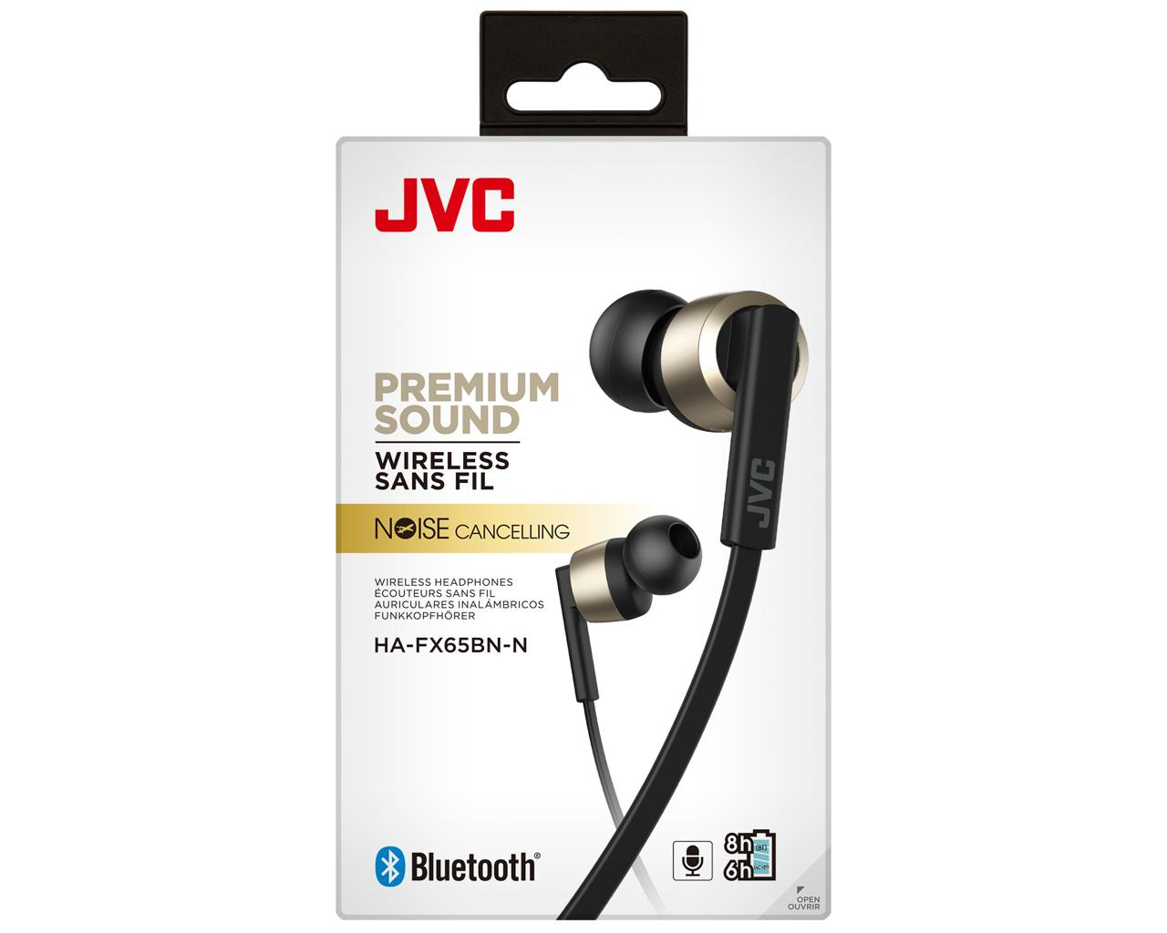 JVC HA-FX65BN-N Headphones Wireless Neck-band Micro USB Bluetooth Gold – image 7