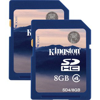 Kingston Technology SD4/8GB-2P memory card SDHC Flash Class 4