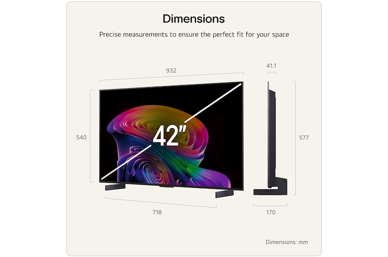 LG OLED evo AI OLED42C64LA TV – image 3