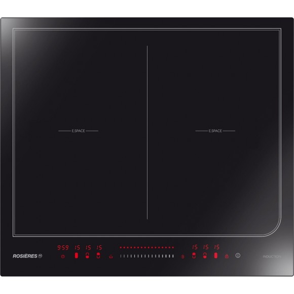 Rosieres RES6D hob Black Built-in Zone induction hob 4 zone(s)