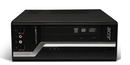 Acer Veriton X 2611G Intel® Pentium® G645 4 GB DDR3-SDRAM 500 GB HDD Windows 7 Professional SFF PC Black