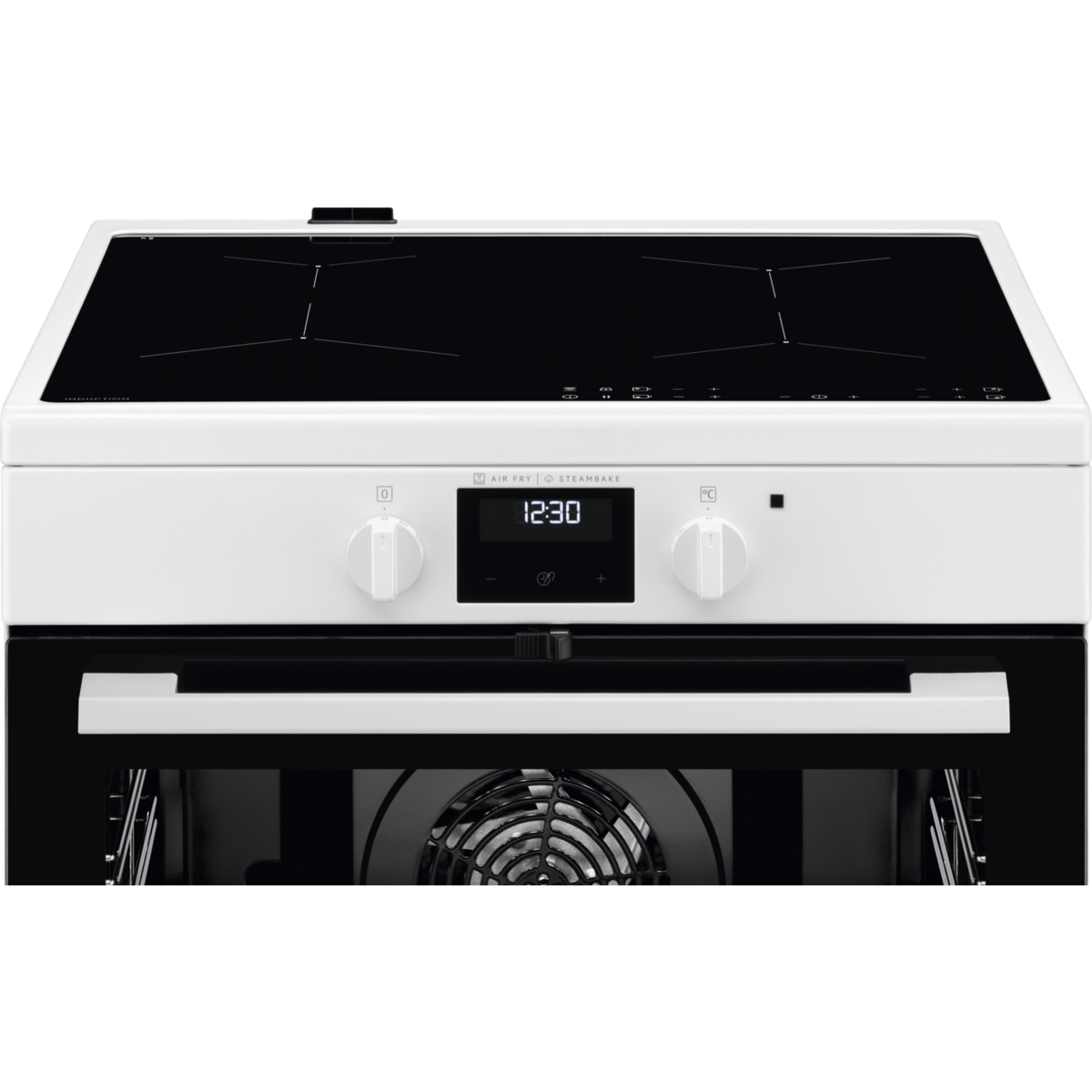 Electrolux LKI66440SW Freestanding cooker Electric Zone induction hob White – image 2