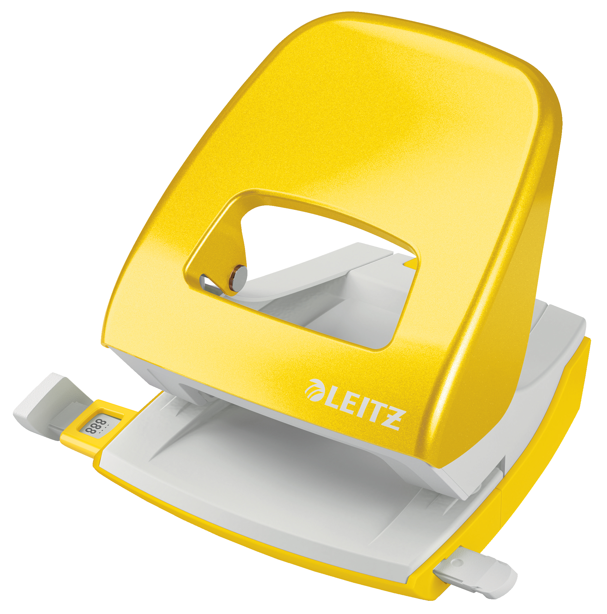 Leitz WOW 5008 Metal 2 Delikli Zımba, 30 Yaprak, Sarı