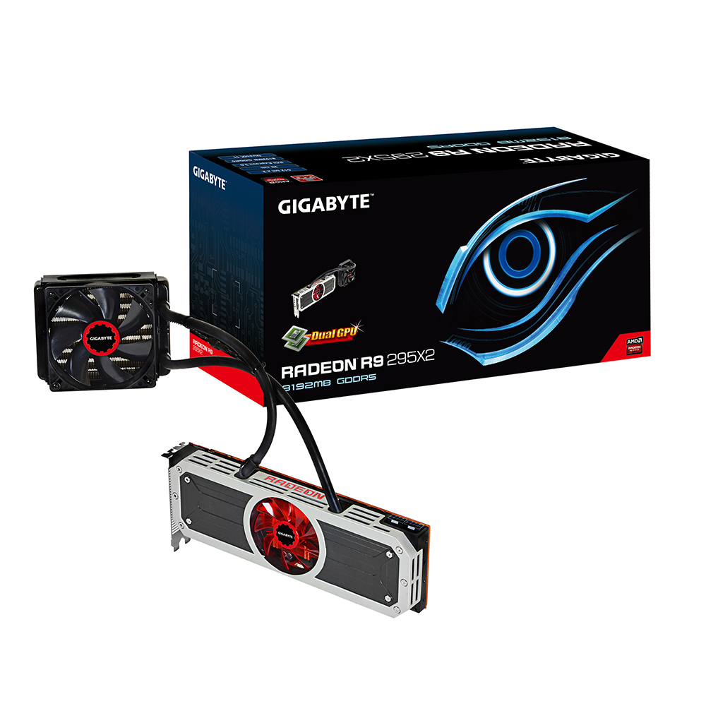 GIGABYTE GV-R9295X2-8GD-B graphics card AMD Radeon R9 – image 1