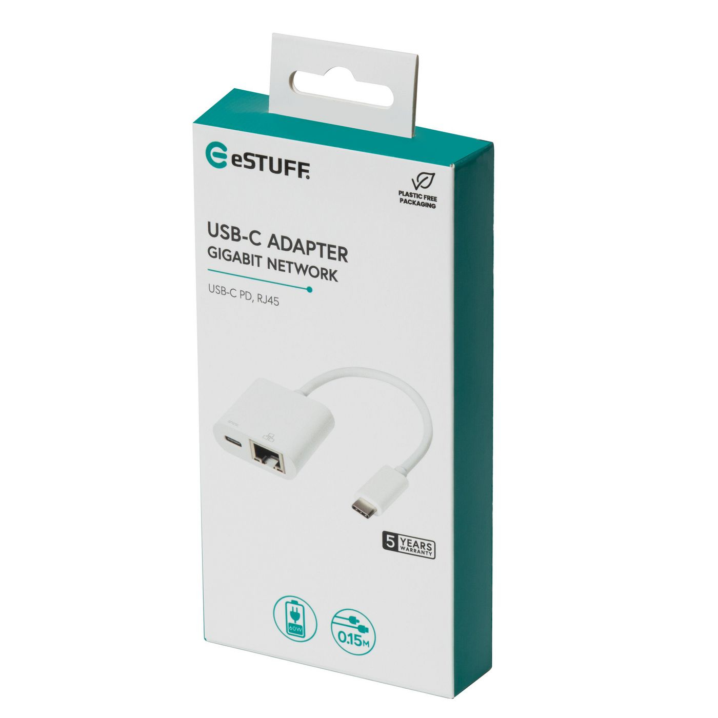 eSTUFF ES623006WH interface hub USB 3.2 Gen 1 (3.1 Gen 1) Type-C 1000 Mbit/s White – image 3