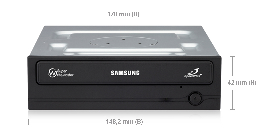 Samsung SH-222BB/BEBE optical disc drive Internal DVD±RW Black – image 4