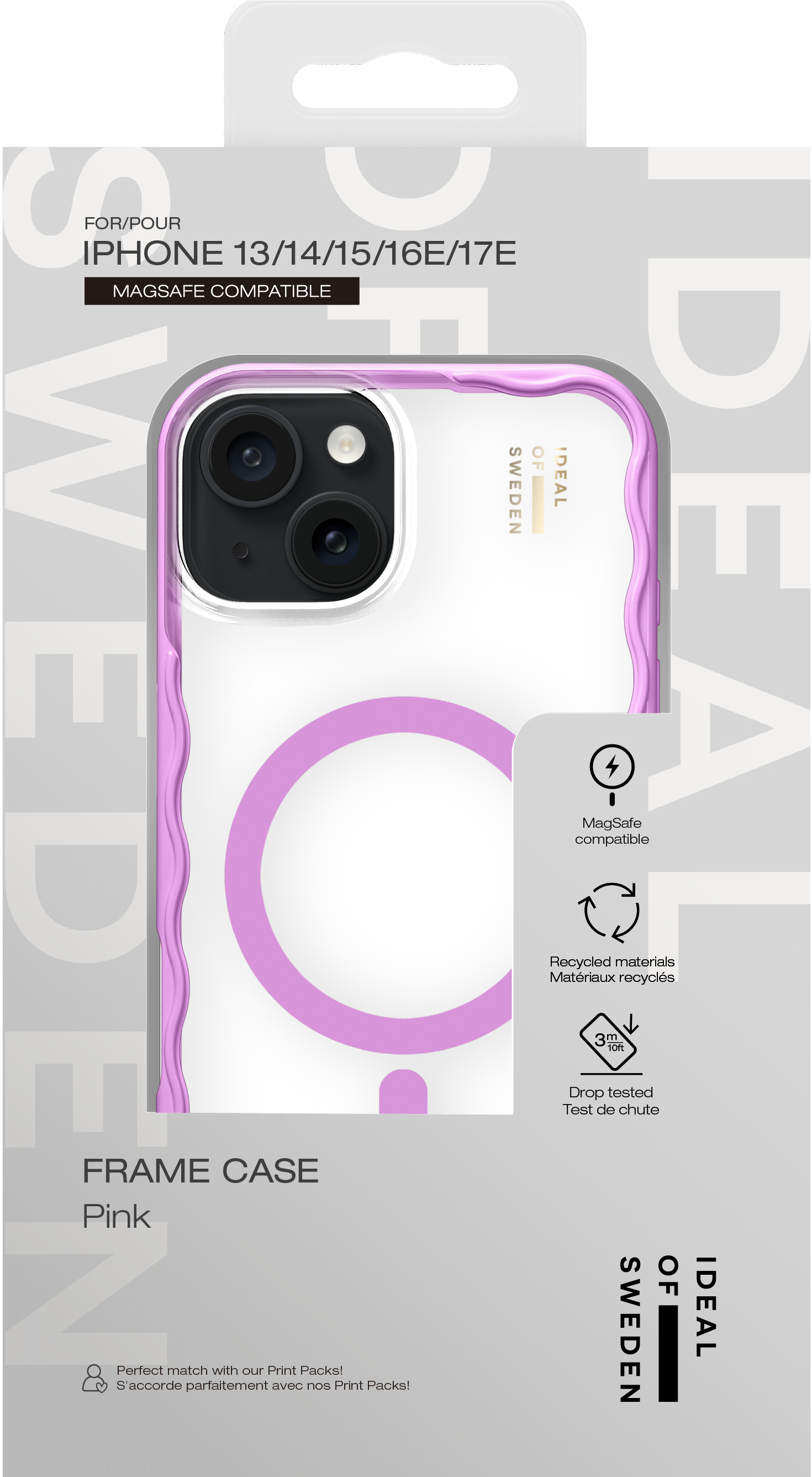 iDeal of Sweden Wavy Case MagSafe iPhone 13 / 14 / 15 / 16e / 17e Pink – image 3