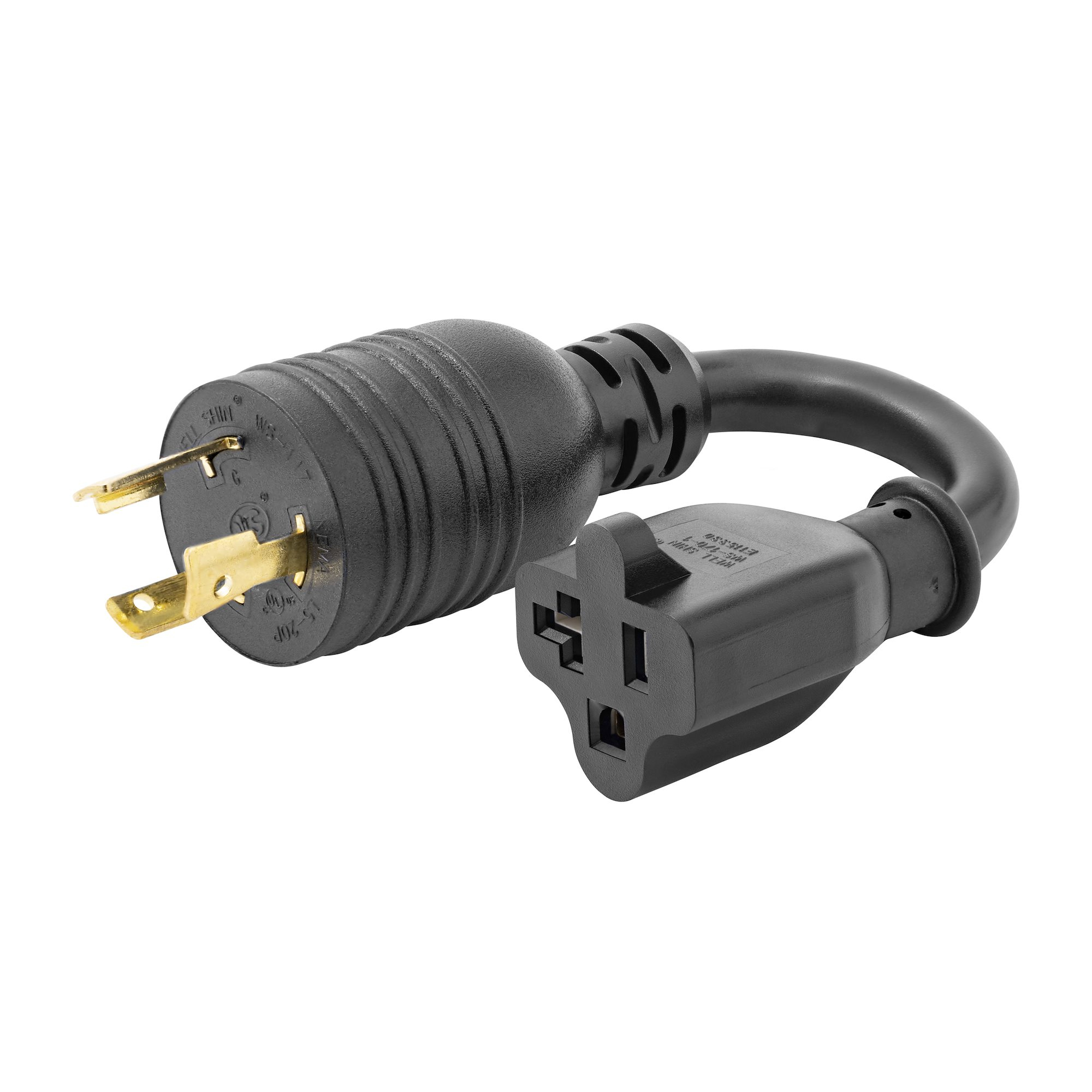 Resim StarTech.com K31D-2U00-POWER-CORD 0.15m Siyah Güç Kablosu