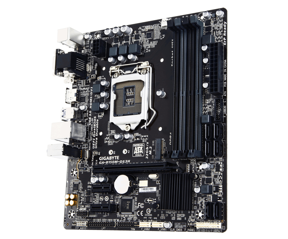 GIGABYTE GA-B150M-DS3H motherboard Intel® B150 LGA 1151 (Socket H4) micro ATX – image 3
