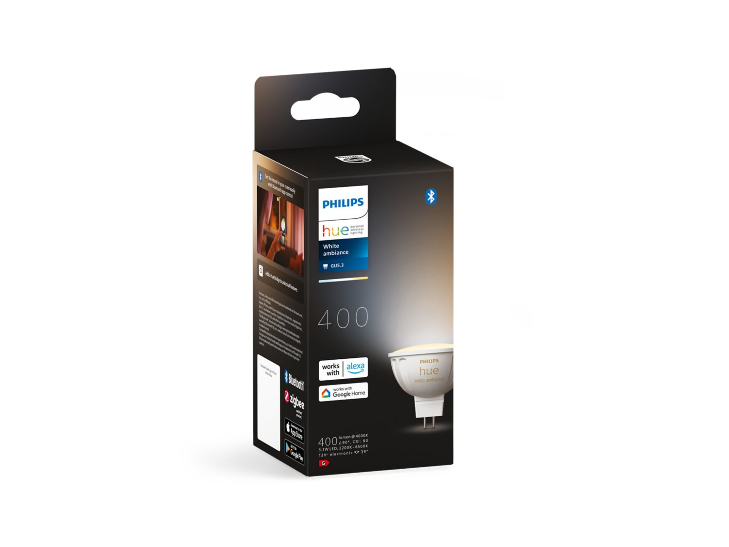Philips by Signify Philips Hue White ambience MR16 Smart lighting spot Bluetooth/Zigbee – image 4
