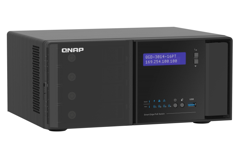 QNAP QGD-3014-16PT-8G network switch Managed Gigabit Ethernet (10/100/1000) Power over Ethernet (PoE) Black – image 4
