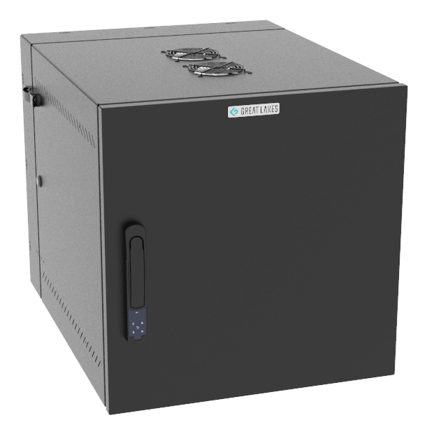 Vertiv VR Rack GL24WMCMS-B-SE-AF-00 cabinet 12U Wall mounted Black