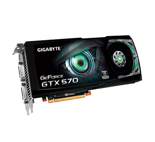 GIGABYTE GV-N570D5-13I-B graphics card NVIDIA GeForce GTX 570