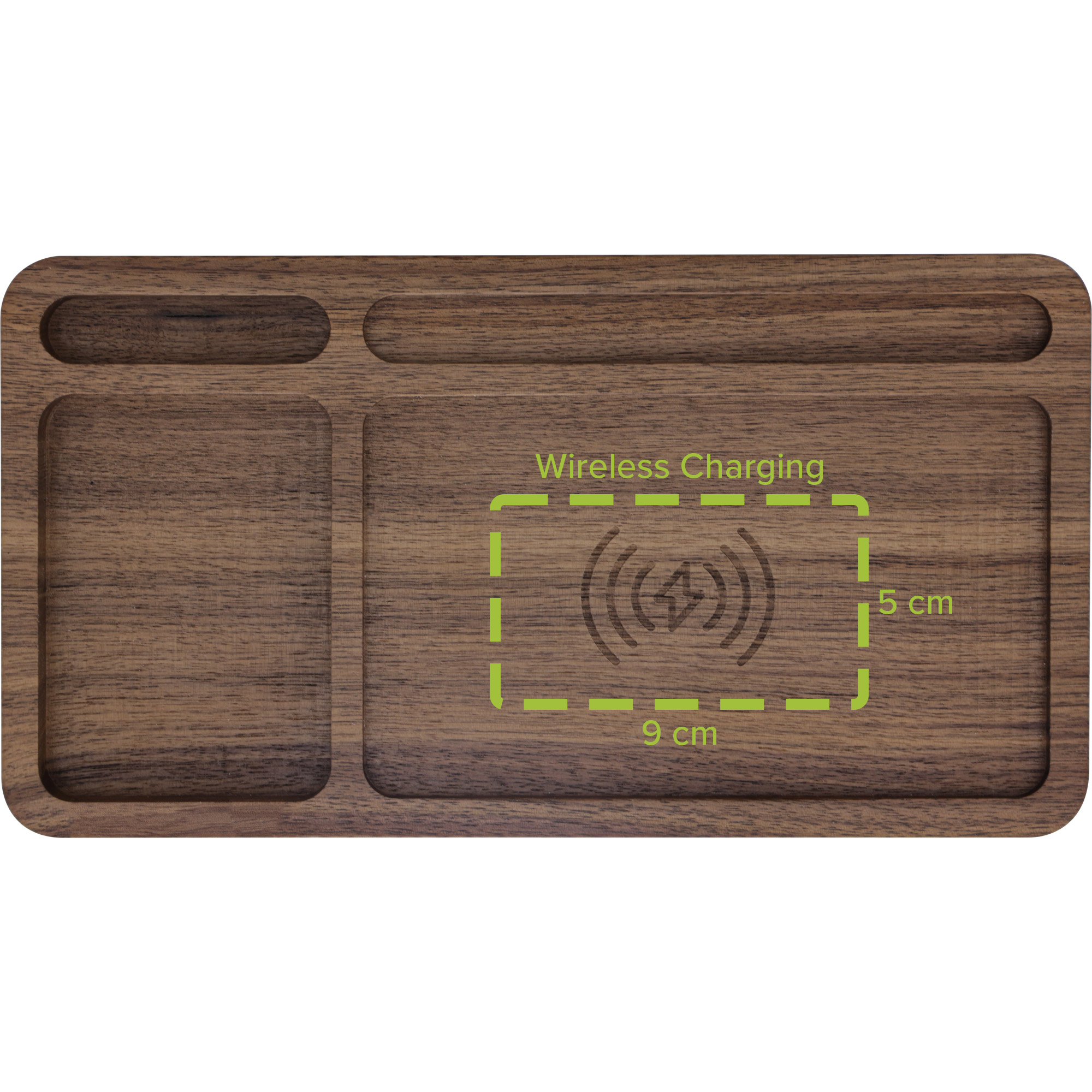 InLine WoodCharge - Organizer with integrated Qi charging surface – image 4