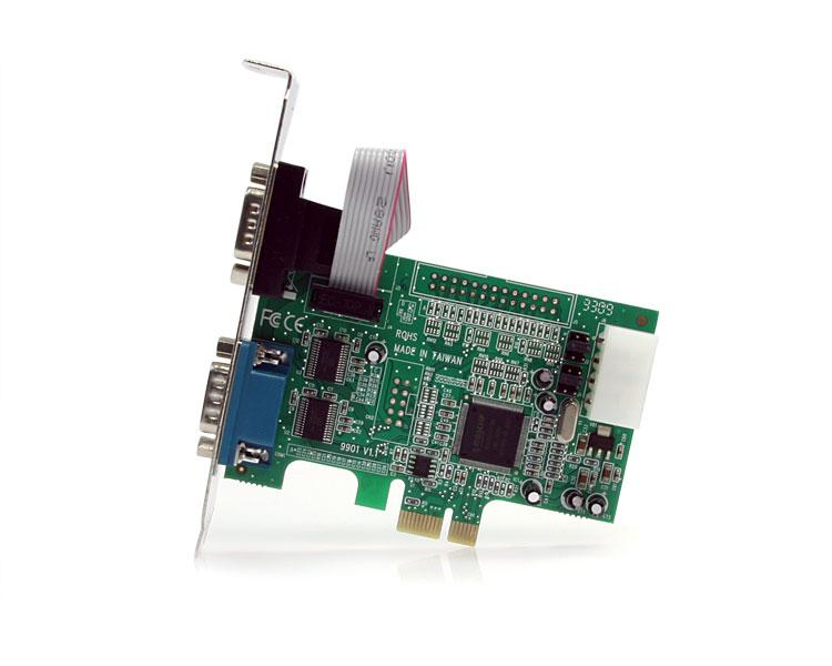 StarTech.com 2 Port Native PCI Express RS232 Serial Adapter Card with 16550 UART – image 2