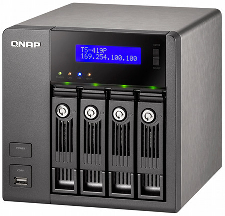 QNAP TS-419P 0.5 GB 8 TB