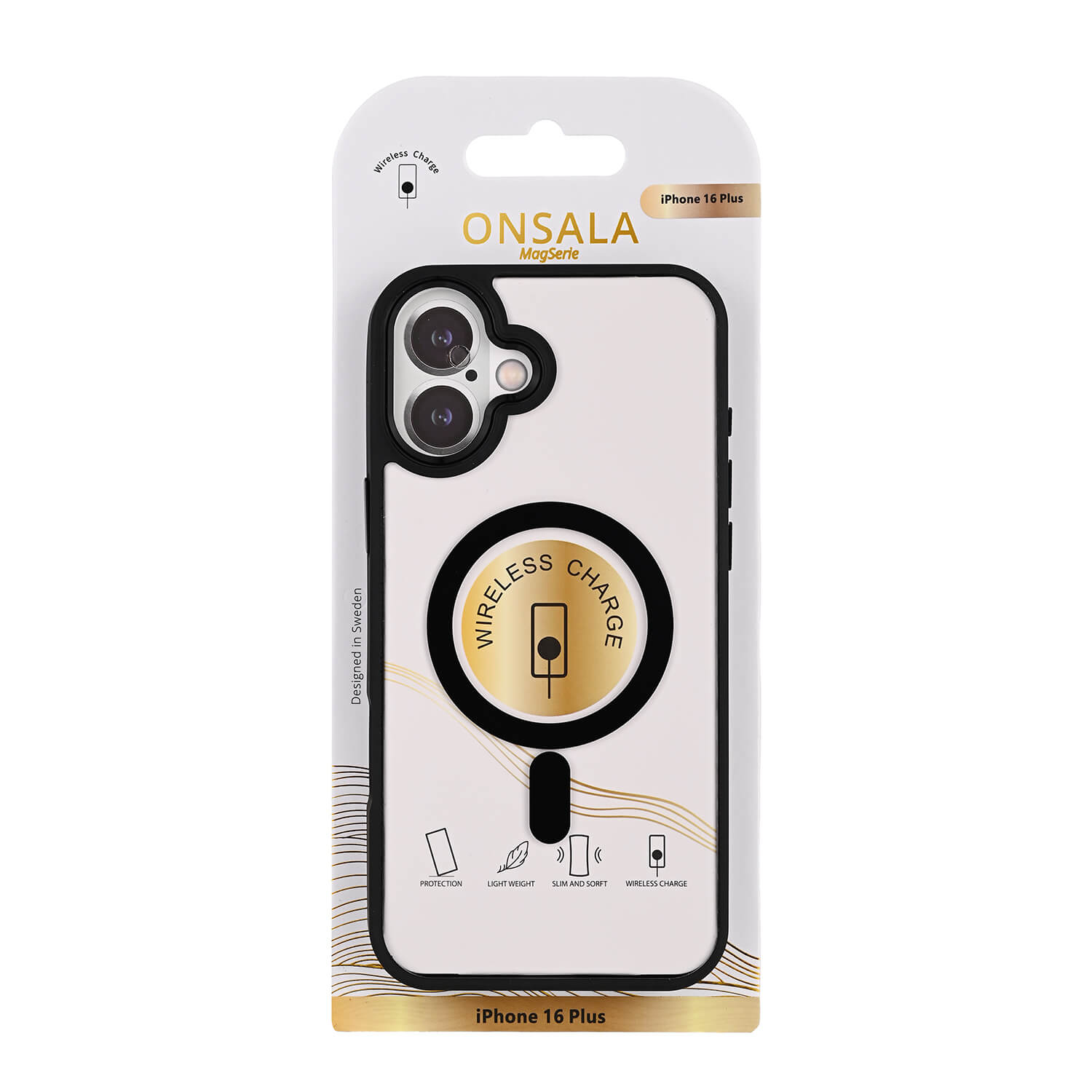 Onsala Phone Case Bumper MagSeries Black & Clear - iPhone 16 Plus – image 2