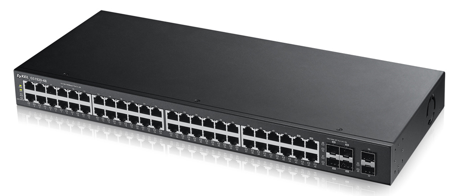 Zyxel GS1920-48 Managed L2 Gigabit Ethernet (10/100/1000) Black – image 1