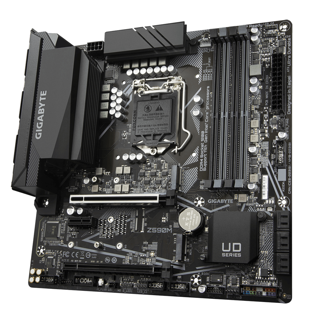 GIGABYTE Z590M motherboard Intel Z590 LGA 1200 (Socket H5) micro ATX – image 2